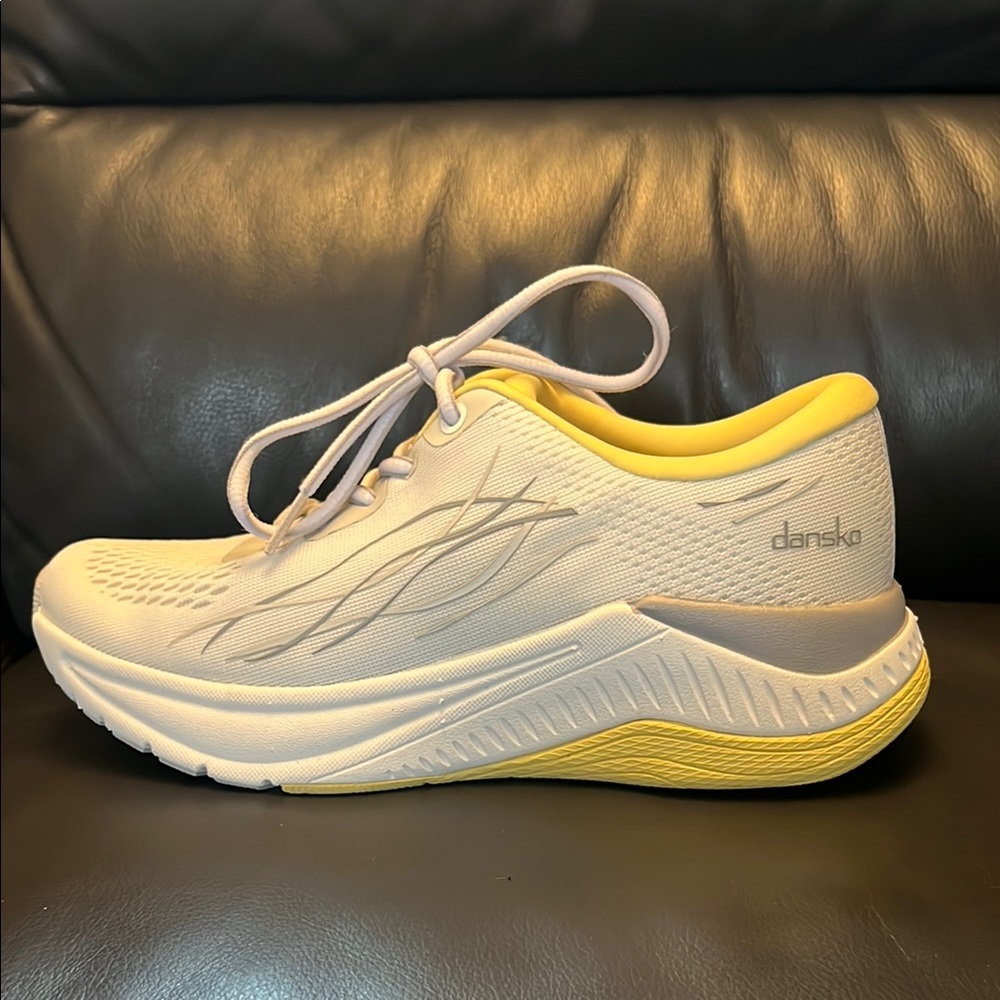 Left only new Dansko Women's Cream and Yellow Sneakers